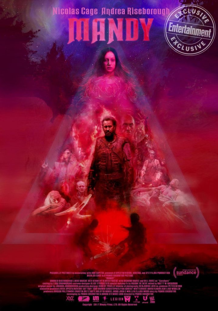Poster for Panos Cosmatos' "Mandy", starring Nicolas Cage