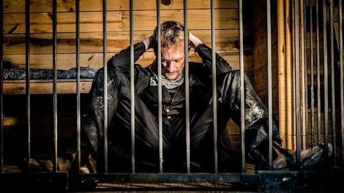 A cowboy wannabe travels 160 years back in time in the fantasy western "Showdown in Yesteryear"